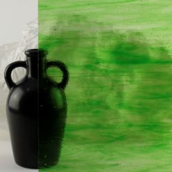 Wissmach 191-LL Streaky Medium Green 53x41cm