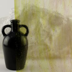 Wissmach Streaky Purpura, Amarillo y Verde 217LL 107x82cm