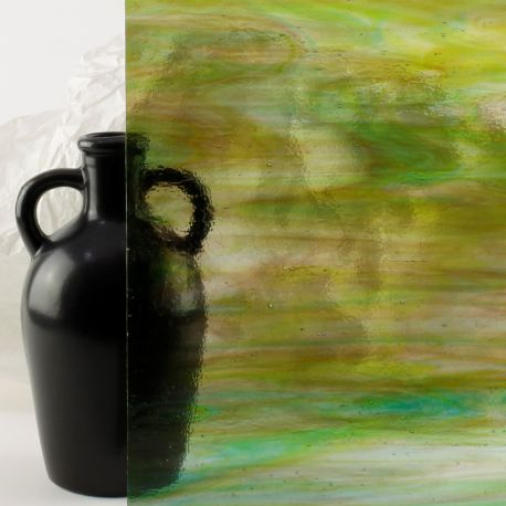 Wissmach 264-LL Streaky Purple, Green and Blue 107x82cm