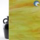 Translucent Amber and Lime Green 621-7S-F OCS96 122x61cm