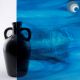 Waterglass Sky and Steel Blue 433-1W-F OCS96 30.5x28cm