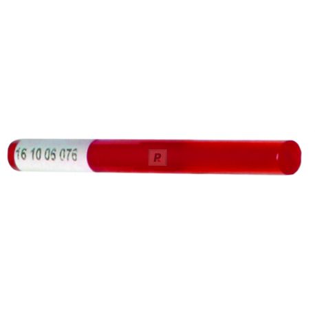 Varilla Transparente Roja 076 de 6mm