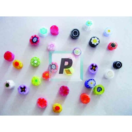 Transparent Millefiori Mix 2-3mm