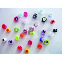 Millefiori Transparente Mix 4-5mm 100gr