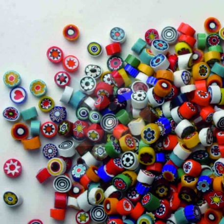 Opal Millefiori Mix 8-10mm.