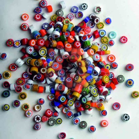 Opal Millefiori Mix 10-12mm.