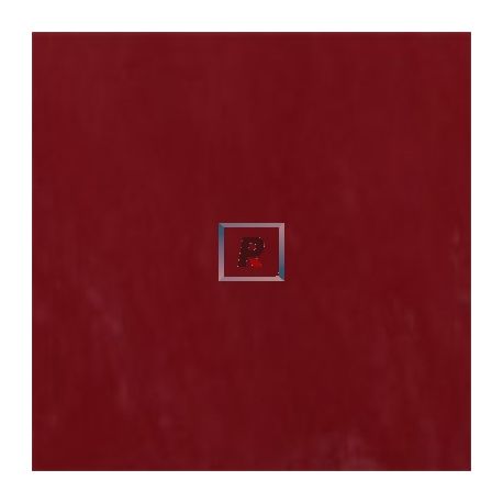 Hoja Rojo Opaco 432 50x25cm