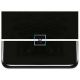 Bullseye Opalescente Negro Stiff 0101 44.5x51cm