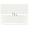 Bullseye Opalescente Blanco 0113 44.5x25.5cm