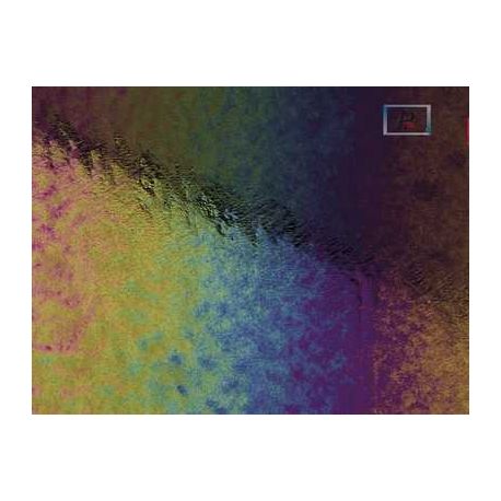 Bullseye Opalescente Negro Rainbow Iridiscente 0100 89x51cm