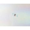 Bullseye Opalescente Blanco Rainbow Iridiscente 0113 22x25.5cm