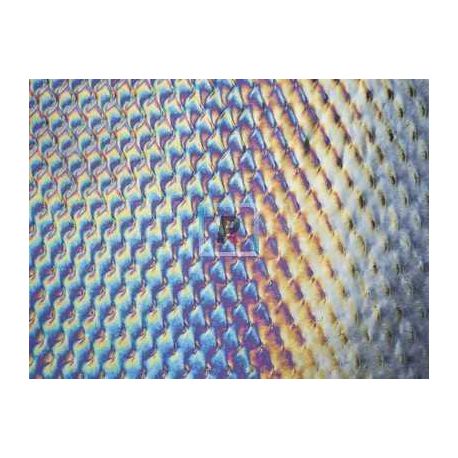 Bullseye Opalescente Negro Patterned Iridiscente 0100 89x51cm