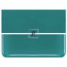 Bullseye Opalescente Verde Teal 0144 de 2mm 25.5x21.5cm