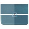 Bullseye Transparente Azul Aguamarina 1108 44.5x25.5cm