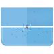 1116 Turquoise Blue Transparent 89x51cm
