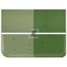 Bullseye Transparente Verde Oliva 1141 22x25.5cm