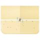 Bullseye Transparente Ambar Claro 1437 44.5x25.5cm