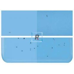 Bullseye Transparente Azul Turquesa 1116 de 2mm 51x43cm