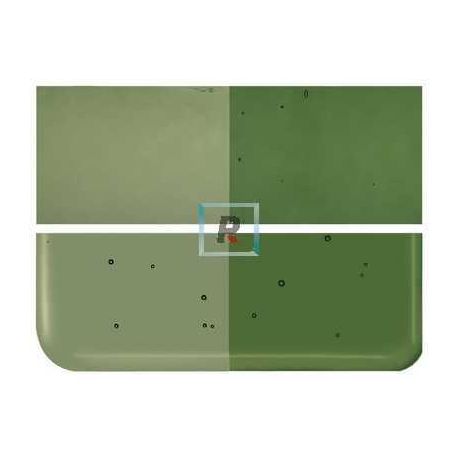 Bullseye Transparente Verde Oliva 1141 de 2mm 51x43cm