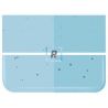1416 Turquoise Blue Transparent 2mm 51x43cm