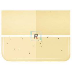 Bullseye Transparente Ambar Claro 1437 de 2mm 25.5x21.5cm