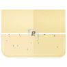 1437 Light Amber Transparent 2mm 25.5x21.5cm