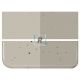 Bullseye Transparente Caqui 1439 de 2mm 51x43cm