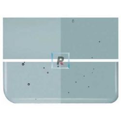 Bullseye Transparente Azul Mar 1444 de 2mm 51x43cm