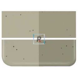 Bullseye Transparente Gris Oregon 1449 de 2mm 43x25.5cm