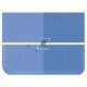 Bullseye Transparente Azul Verdadero 1464 de 2mm 51x43cm