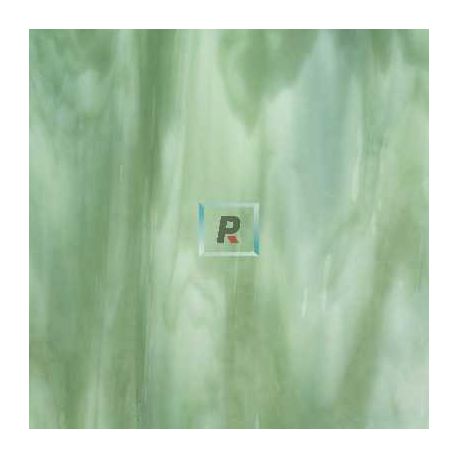 2107 White, Light Green Streaky 89x51cm
