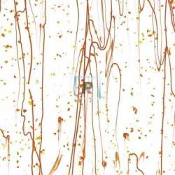 4211 Red, Orange&Yellow Frit Orange 89x51cm