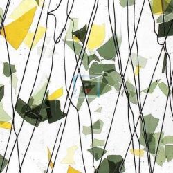 4112 SUMMER: Green & Yellow 89x51cm