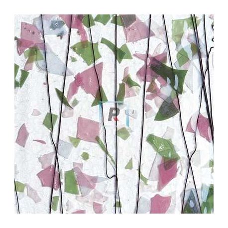 Fracture-Streamer Rosa,Verde y Blanco 4116 44.5x25.5cm