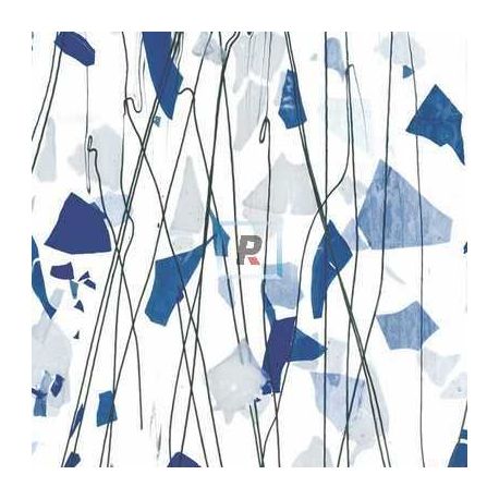 Fracture-Streamer Azul y Blanco 4119 89x51cm