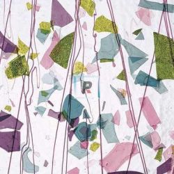 Fracture-Streamer Rosa, Ciruela, Verde y Agua 4128 89x51cm