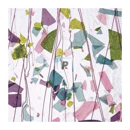 Fracture-Streamer Rosa, Ciruela, Verde y Agua 4128 89x51cm