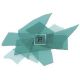 1108 Aquamarine Blue Transp.Confett