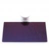 Dicroico Bullseye Cereza sobre negro 3mm 10x5cmtrs.