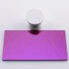 Dicroico Bullseye Purpura sobre negro 3mm 10x5cmtrs.