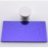 Dicroico Bullseye Violeta sobre negro 3mm 10x5cmtrs.