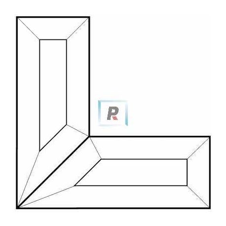 Corner Bevel 101,6x101,6x38mm