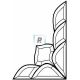Corner Bevel 194x257mm Right