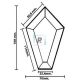 Pentagon Bevel 108x70mm