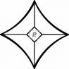 Minibiselado Estrella de 76x76mm