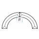 Minibiselado Arco de Ø203,2mm