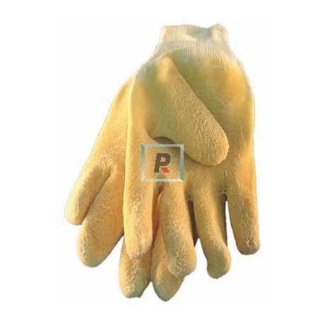 Latex and canvas gloves 11"
