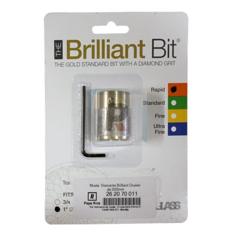 Muela Diamante Brilliant Grueso de Ø25mm