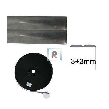Lead came in spool, 3mm. 2x25m.