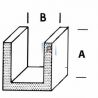 Plomo en U H-53 de 6x4mm 20 m/l